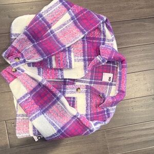 SO Pink and Purple Plaid Jacket